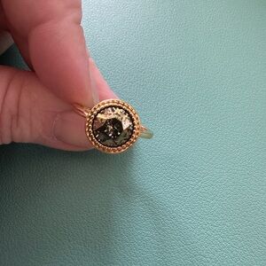 Fragrant Jewels Black and Gold size 9 ring NWT